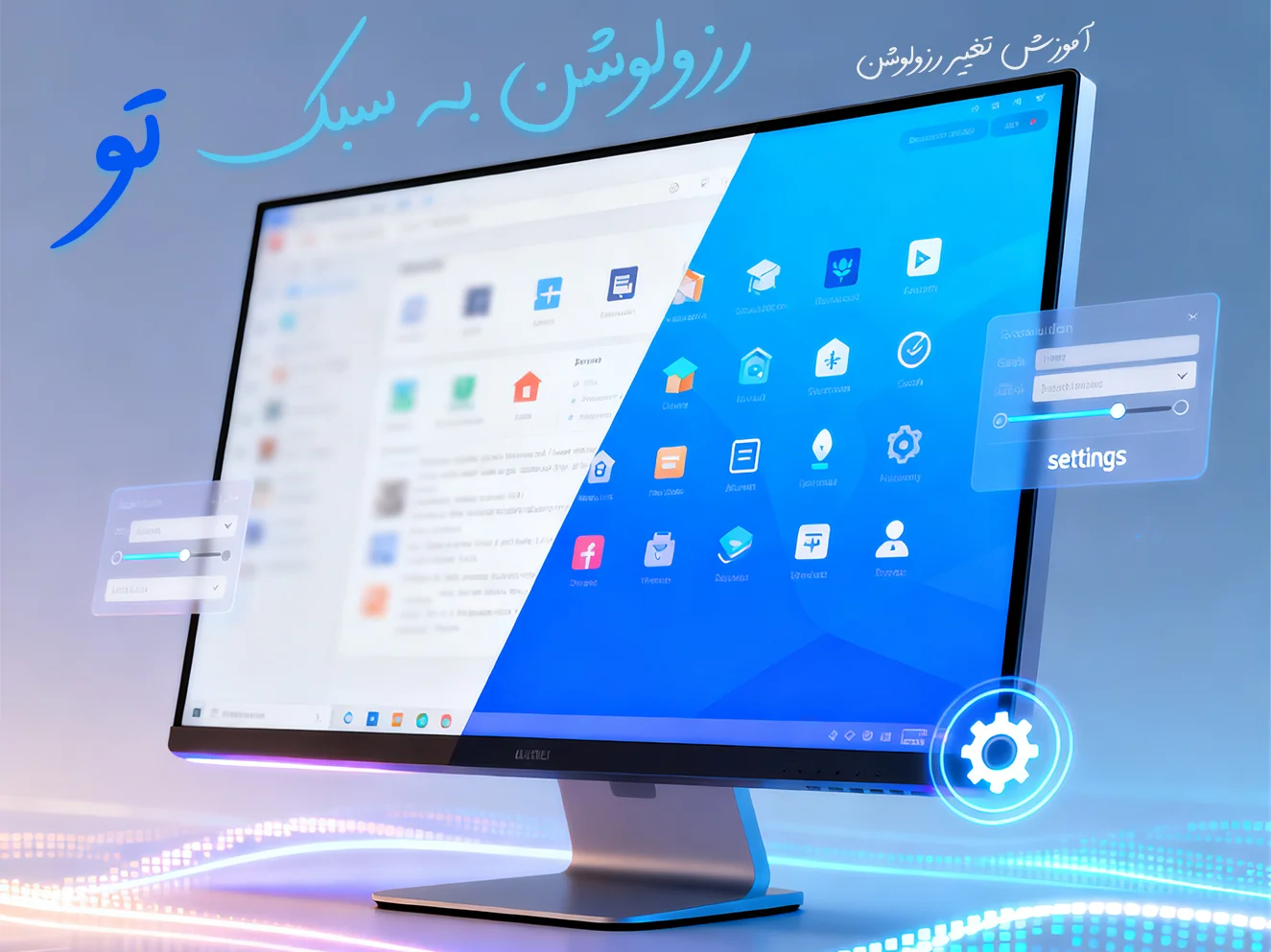 تغییر رزولوشن مانیتور